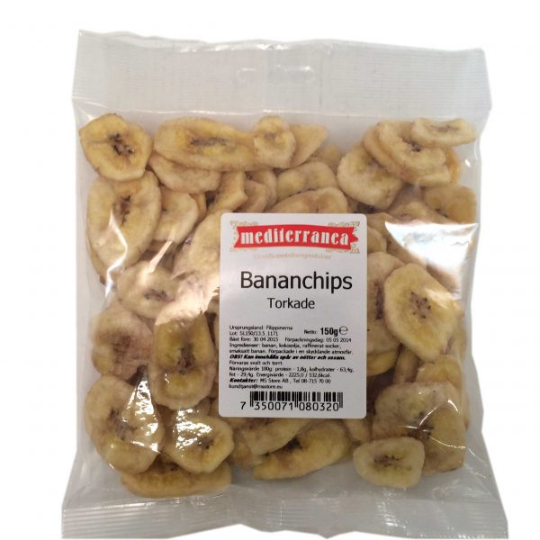 Bananchips torkade - 41% rabatt
