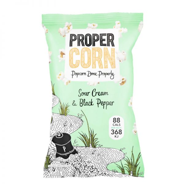 Popcorn "Sour Cream & Black Pepper" 20g - 80% rabatt