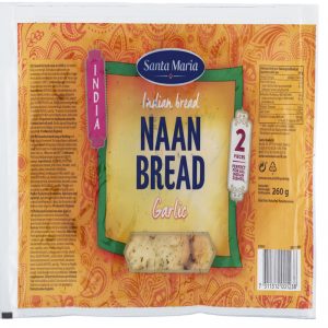 Bröd "Naan Bread Garlic" 260g - 32% rabatt