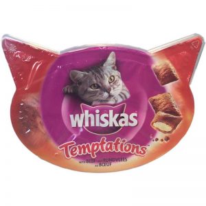 Whiskas temptation beef - 60% rabatt