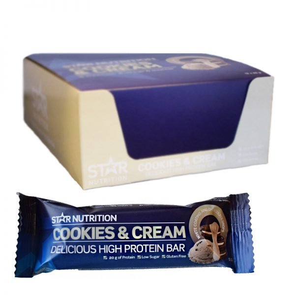Hel Låda Proteinbars Cookies & Cream 12-pack - 38% rabatt
