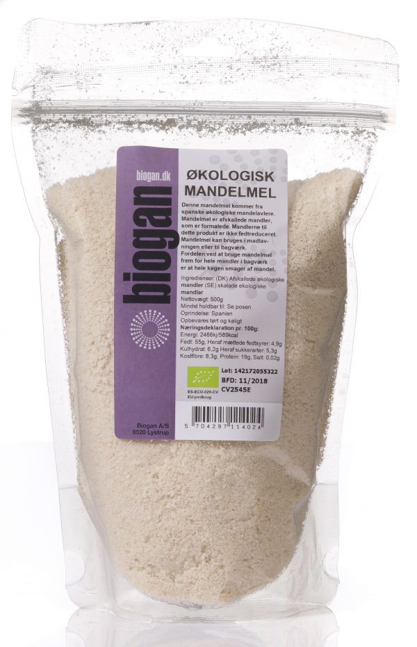Biogan Mandelmjöl Ekologisk - 500 G