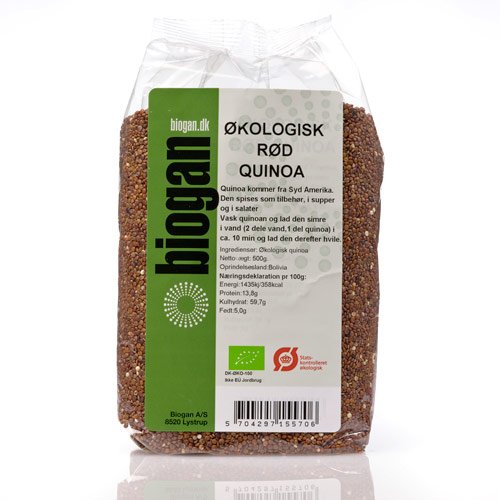 Biogan Ã?kologisk Rød Quinoa - 500 G