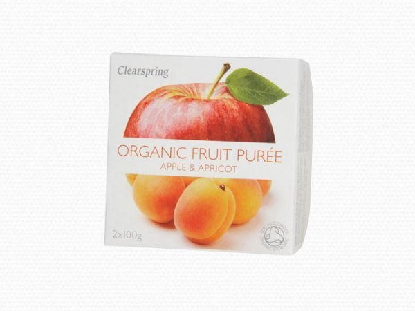 Clearspring Fruktpuré Ã?pple och Aprikos - 2 Gram