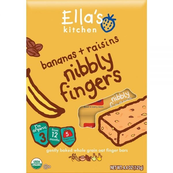 Ellas Kitchen Eko Bars med Russin och Banan - 125 Gram