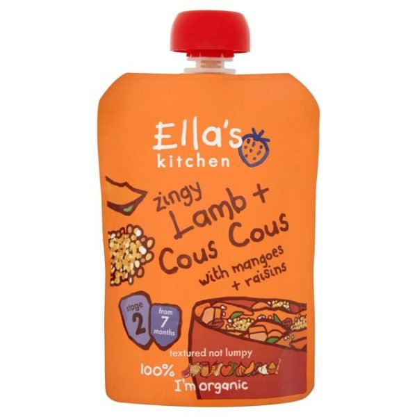 Ellas Kitchen Eko Pure Lamm Couscous Mango Russin - 130 Gram