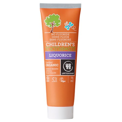 Urtekram - Body Care Tandpasta U. Flour Lakrids Til Børn - 75 ml
