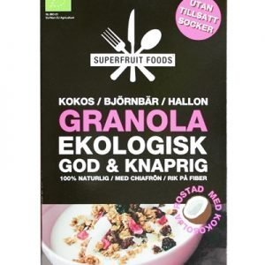 Granola - Kokos Björnbär Hallon - 350g EKO
