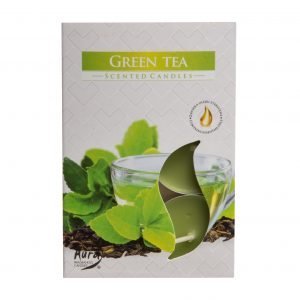 Värmeljus med doft av grönt te