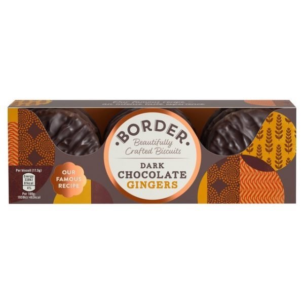 Border Dark Chocolate Gingers 150g