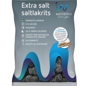Wellibites Extra salt saltlakrits 70g