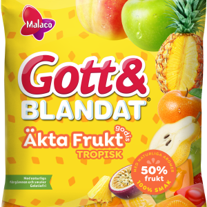 Malaco Gott & Blandat Äkta Fruktgodis Tropisk 100g