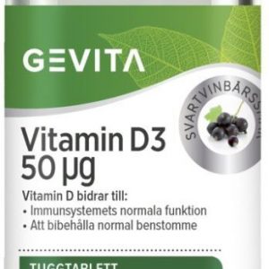 Gevita Vitamin D3 50 ug 90 tuggtabletter